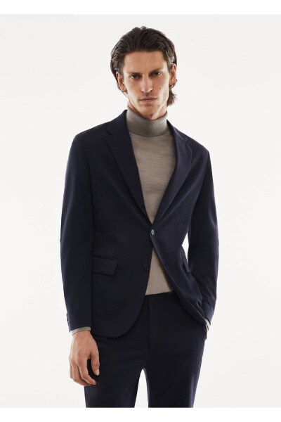 Dar Kesimli Stretch Blazer Pilla - MANGO MAN