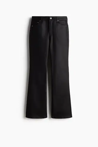 Petite Fit Bootcut High Jeans - Siyah - 1