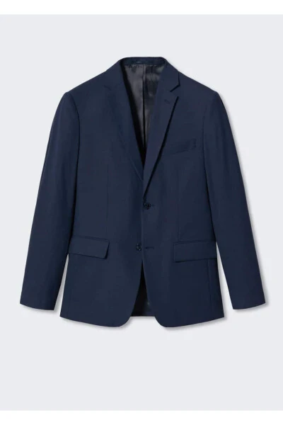 Dar Kesim Yün Blazer Ceket - 3