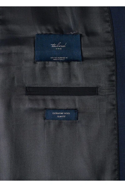 Dar Kesim Yün Blazer Ceket - 5