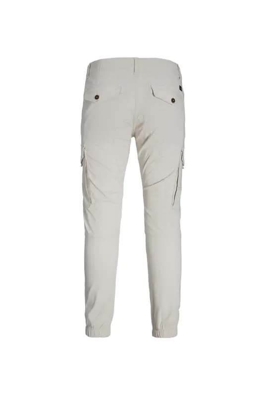 Dar Paça Krem Erkek Kargo Pantolon JPSTPAUL JJFLAKE CARGO NOOS - Krem - 5