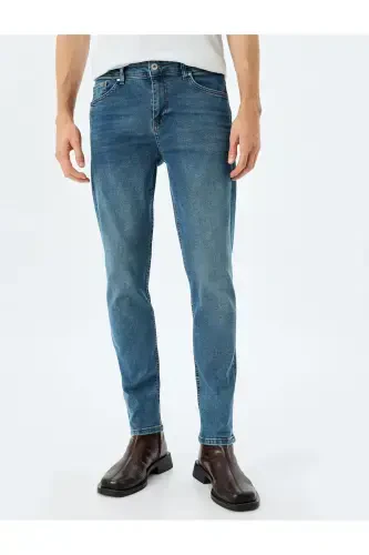 Dar Paça Skinny Fit Jean Pantolon - Michael Jean - 1