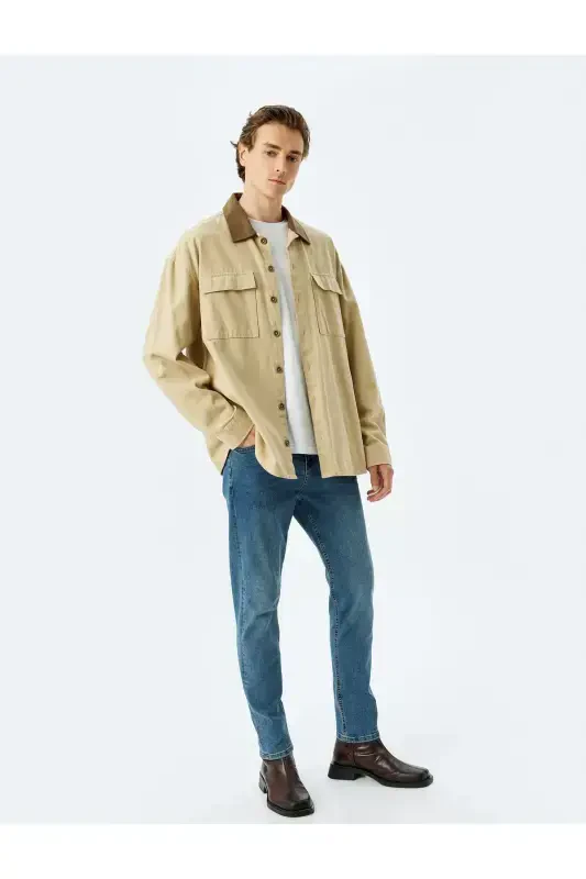 Dar Paça Skinny Fit Jean Pantolon - Michael Jean - 5