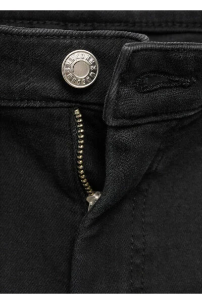 Skinny cropped jean-Siyah denim - 5