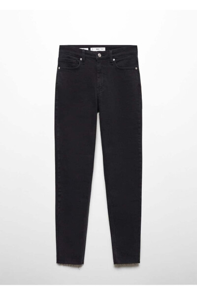 Skinny-Jeans mit verkürzter Länge - Schwarzer Denim - 3