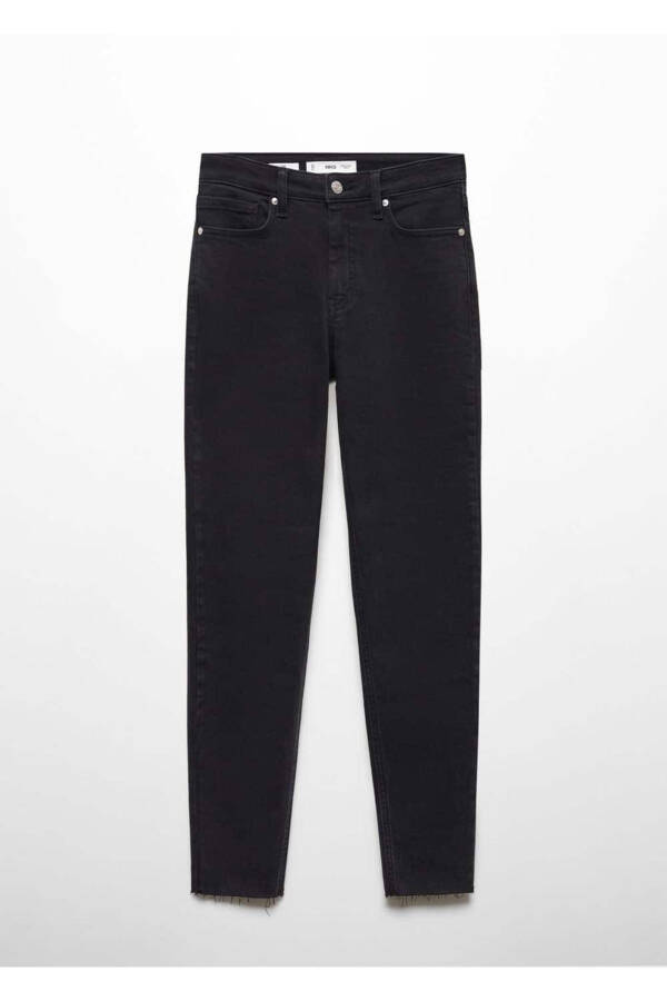 Skinny-Jeans mit verkürzter Länge - Schwarzer Denim - 3
