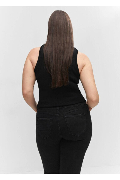 Skinny push-up jean - Siyah denim - 8