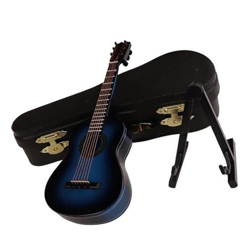 DARBUT Mini Klasik Gitar Ahşap Minyatür Gitar Modeli Müzik Aleti Gitar Dekorasyonu Yatak Odası Dekoru (Renk: 02, Boyut: 16CM) - 1