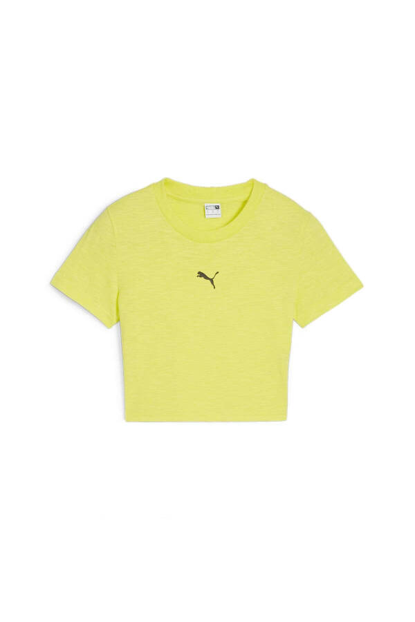 Dare To Baby Tee Kadın T-shirt - Lime Sheen - 3