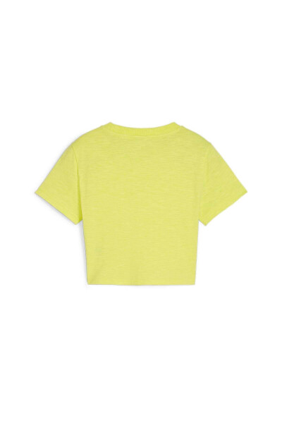 Dare To Baby Tee Kadın T-shirt - Lime Sheen - 4