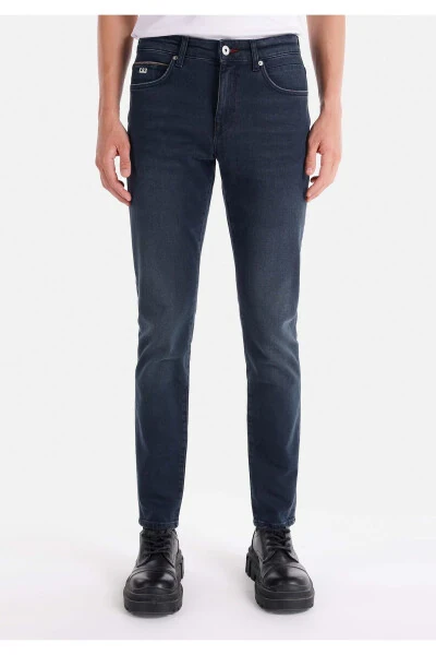 Dark blue men's pants - 4