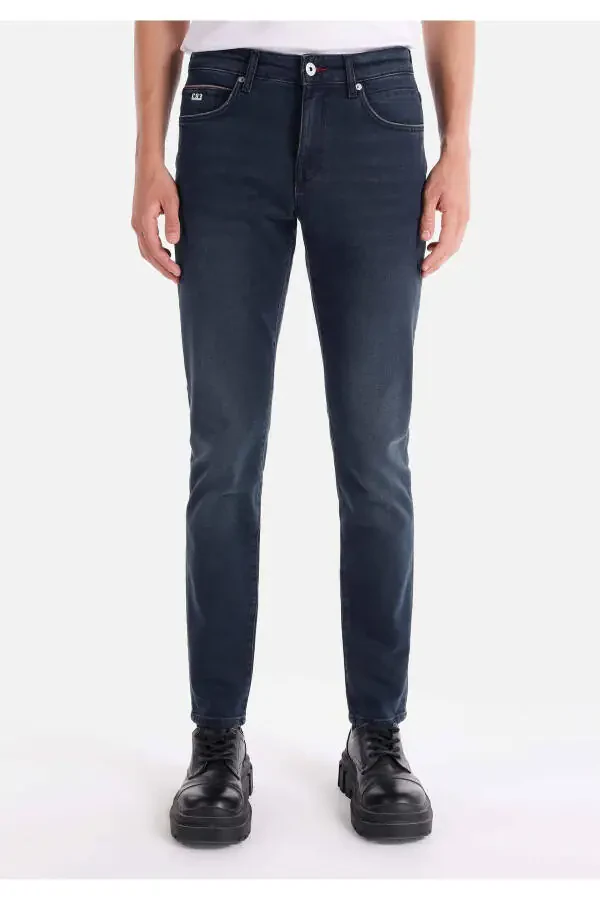 Dark blue men's pants - 4