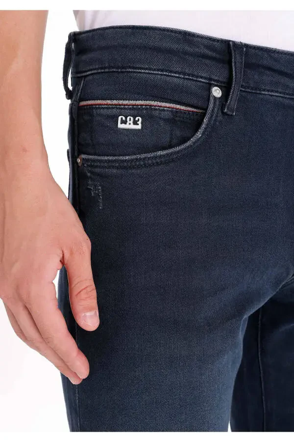 Dark blue men's pants - 5