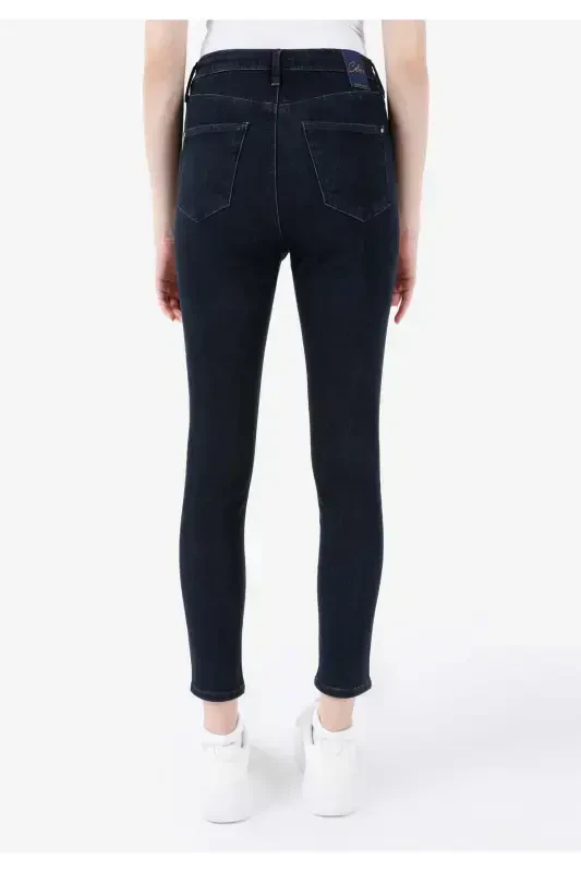 Dark blue women's trousers - 2