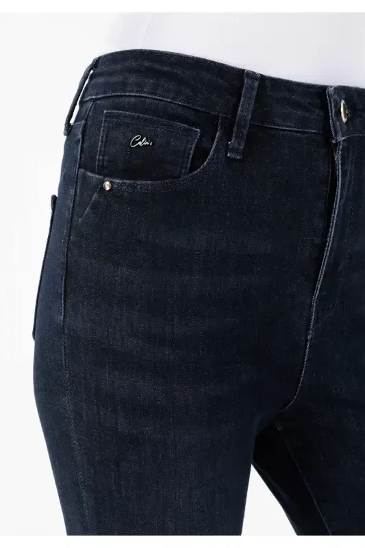 Dark blue women's trousers - 5