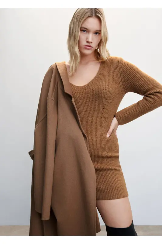 Dark Camel Women's Adult Dress 37039088-Dark Camel - 4