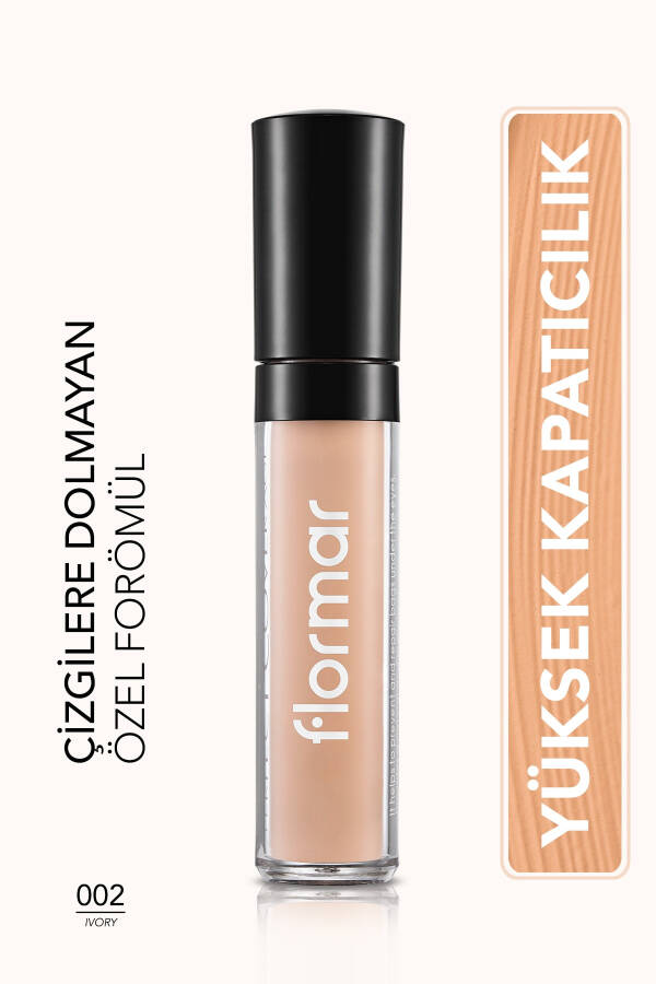 Dark Circle-Helping Concealer - Perfect Coverage Liquid Concealer - 002 Ivory - 8690604044894 - 21