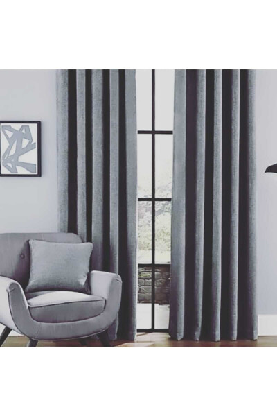 Dark Gray Island Backdrop Curtain - 4