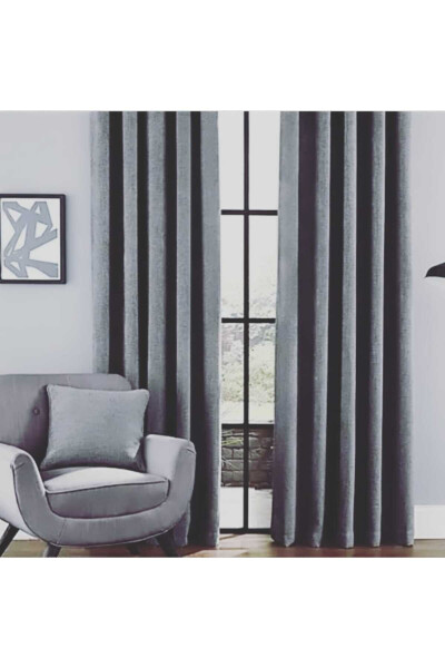 Dark Gray Island Backdrop Curtain - 7