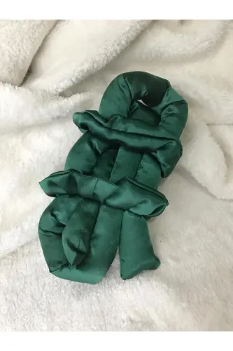Dark Green Heatless Hair Styling Set Satin Hair Sausage Hair Curler Set Hair Styler - Dark Green - 5