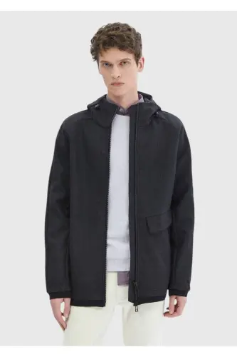 Dark Grey Woven Jacket - 3