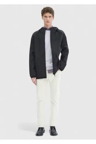 Dark Grey Woven Jacket - 4