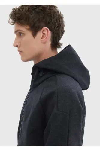 Dark Grey Woven Jacket - 7