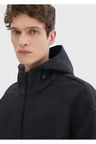 Dark Grey Woven Jacket - 8