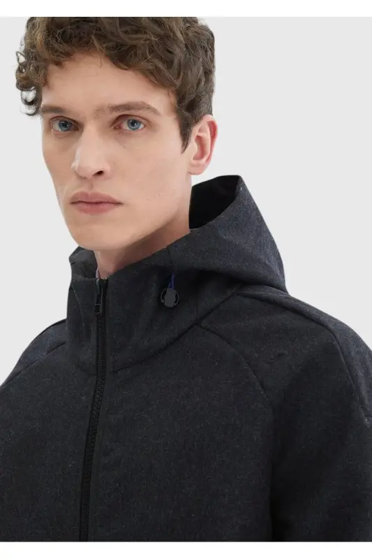 Dark Grey Woven Jacket - 8