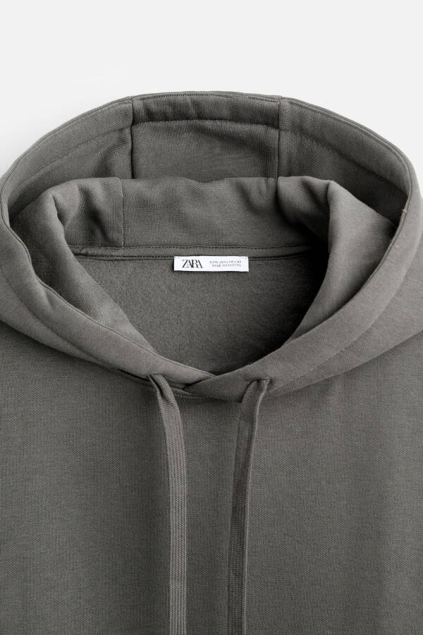 Dark khaki hooded sweatshirt - 21