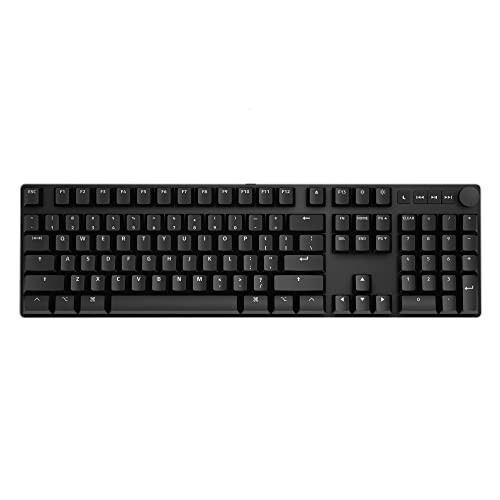 Das Keyboard MacTigr Simli Mexanik Klaviatura Mac uchun - Cherry MX Qizil Kalitlari & PBT Tugmalar Qopqog'i Uzluksiz Terish Tajribasi uchun - Yengil Past Profil - 100% Metall - 2 Portli USB C Hub - Ovoz Tugmasi, NKRO - 1