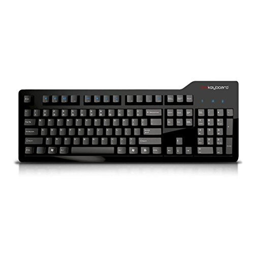 Das Keyboard Model S Profesyonel Kablolu Mekanik Klavye, Cherry MX Brown Mekanik Anahtarlar, 2 Portlu USB Hub, Lazer Kazınmış Tuş Kapakları (104 Tuş, Siyah) - 1