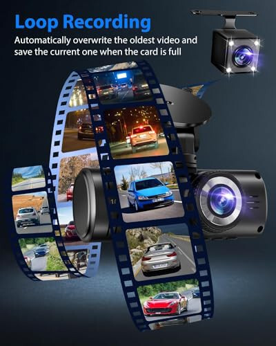 SUVCON Dash Cam, 3 Channel Dash Cam, 1080P Dash Cam Front and Inside, Triple Dash Cam, Dash Camera with 32GB Card, HDR, G-Sensor, 24Hr Parking, Front Rear Dash Cam Loop Recording - 5