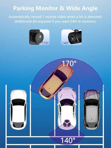 Dash Cam Front and Rear, Mini Dash Cam 1080P Full HD with 32GB SD Card, 2.45 inch IPS Screen, 2 Mounting Ways, Night Vision, WDR, Accident Lock, Loop Recording, Parking Monitor - 1