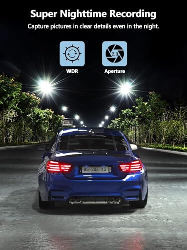 Dash Cam Front and Rear, Mini Dash Cam 1080P Full HD with 32GB SD Card, 2.45 inch IPS Screen, 2 Mounting Ways, Night Vision, WDR, Accident Lock, Loop Recording, Parking Monitor - 2