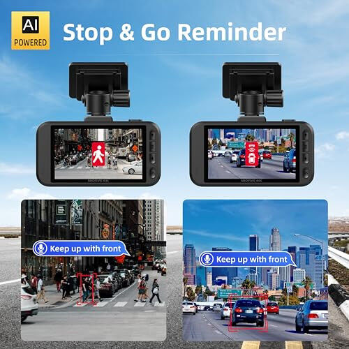 Dash Cam Front for Car 4K/2160P Dash Camera with 5G WiFi and Bluetooth APP,Built-in GPS 3.0” IPS Screen Dashcam 140° Wide Angle, G-Sensor, HDR, Night Vision, 24H Parking Mode (S1(4K)) - MIOFIVE (1)