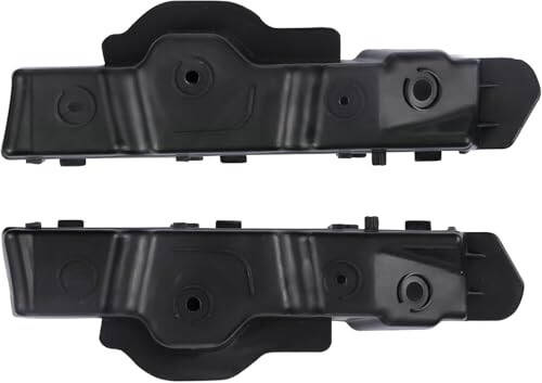 DAT AUTO PARTS Front Left Driver & Right Passenger Side Bumper Retainer Bracket Set Of 2 Replacement For 2013-2016 Chevrolet Malibu Black Textured GM1042114 GM1043114 22986140 22986141 - 1