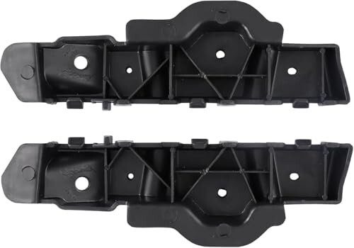 DAT AUTO PARTS Front Left Driver & Right Passenger Side Bumper Retainer Bracket Set Of 2 Replacement For 2013-2016 Chevrolet Malibu Black Textured GM1042114 GM1043114 22986140 22986141 - 2