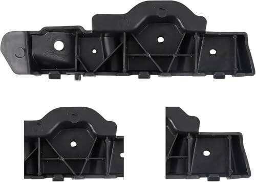 DAT AUTO PARTS Front Left Driver & Right Passenger Side Bumper Retainer Bracket Set Of 2 Replacement For 2013-2016 Chevrolet Malibu Black Textured GM1042114 GM1043114 22986140 22986141 - 4