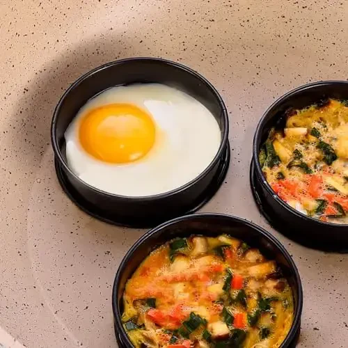 DATANYA 16Packs Crumpet Rings NONSTICK English Muffin Rings 4 Inch - Stainless Steel Double Rolled Tart Rings Upgrade Round Metal Cooking Pastry Ring Molds for baking - 5