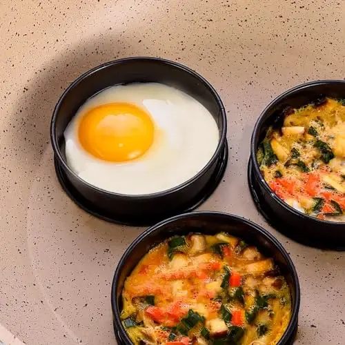 DATANYA 8 ta'rifi Kek Halqalari Yopishmasdan Ingliz Muffin Halqalari 4 dyuym - Zanglamaydigan Po'latdan Yasalgan Ikki Qavatli Tart Halqalari Yangilangan Dumaloq Metall Pishirish Shirinlik Halqasi Ko'rinishlari - 2