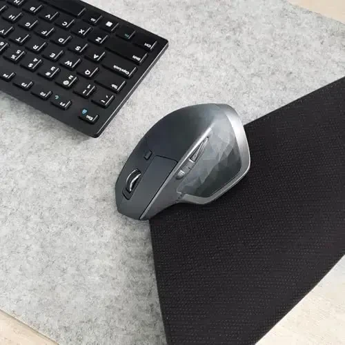 DawnTrees Felt Desk Pad,Keyboard Mat (35.8x11.8Inches),Large Felt Mouse Pad,Computer Desk Mat XL,Desk Protector for Office (Light Gray) - 7