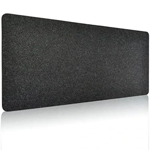 DAWNTREES Non-Slip Felt Desk Mat,35.5 x 15.7 Inches Large Desk Pad Protector,Office Computer Desk Mat for Full Keyboard and Mouse Pad - 1