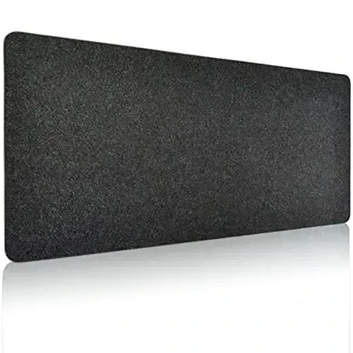 DAWNTREES Non-Slip Felt Desk Mat,35.5 x 15.7 Inches Large Desk Pad Protector,Office Computer Desk Mat for Full Keyboard and Mouse Pad 
