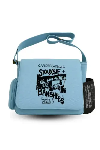 Day Light Siouxsie Banshees Printed Unisex Green Messenger Bag-Blue - 1