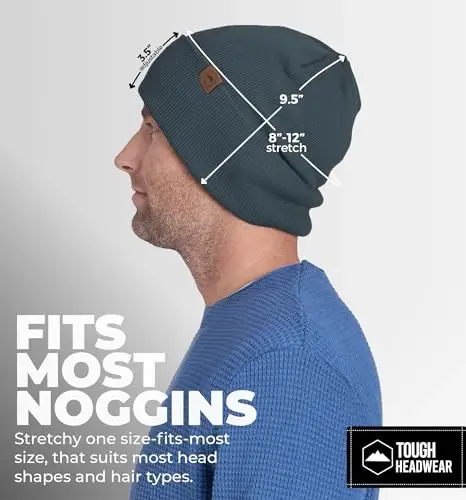 Tough Headwear Cuff Beanie Hat - All-Season Winter Cap - Stretch Fit Women & Mens Beanie - Durable Knit Unisex Winter Caps - 5