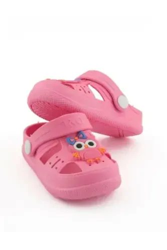 Daye Günlük Ortopedik Kaydırmaz Tabanlı Hayvan Figürlü Çocuk Sandalet Terlik Bkpk01001-PEMBE - Modazone (1)