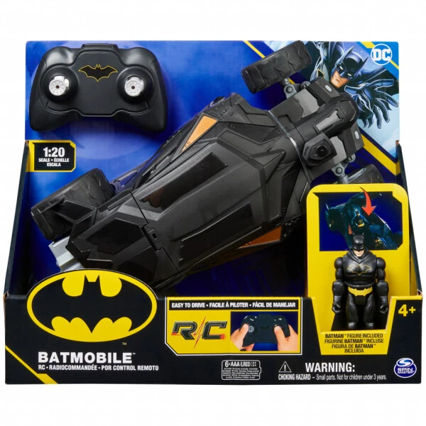 DC Comics, Batman Batmobile Remote Control Car with 4-inch Action Figure, for Kids Ages 4 and up - 7