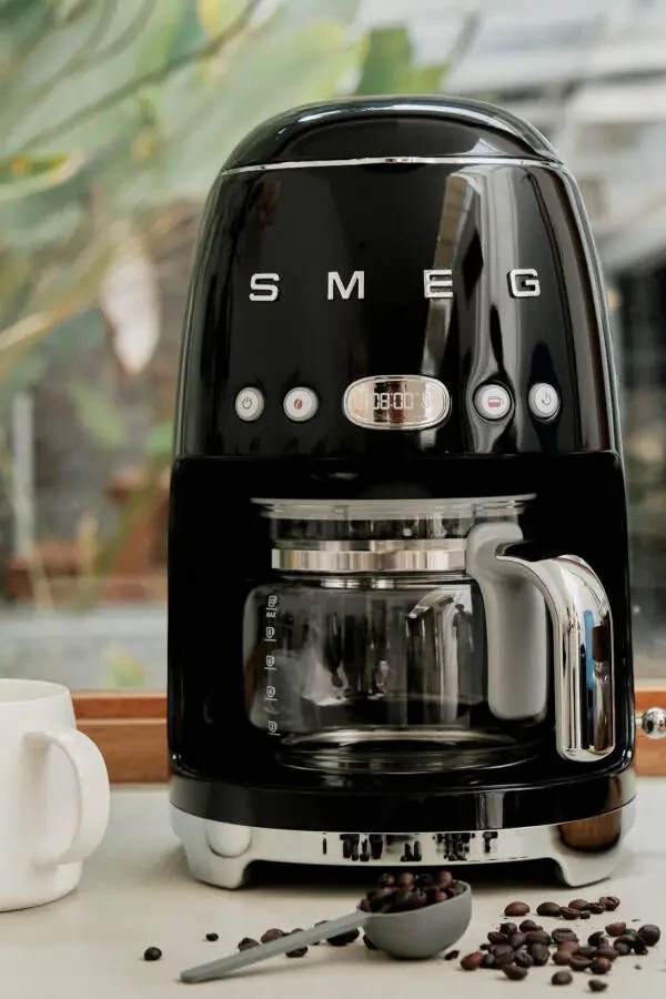 Dcf02bleu Filter Coffee Machine, 50's Style, Black - 6