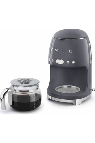 50's Style Retro Barut Gri Filtre Kahve Makinesi Dcf02greu - 5